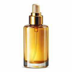 Naklejka premium cosmetic liquid oil on white background