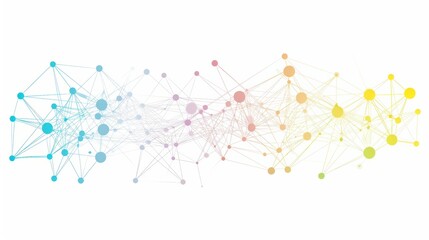 Aesthetic Intricate Waves: Connecting Abstract Dots with Gradient Lines for Business Big Data and Social Network Tech