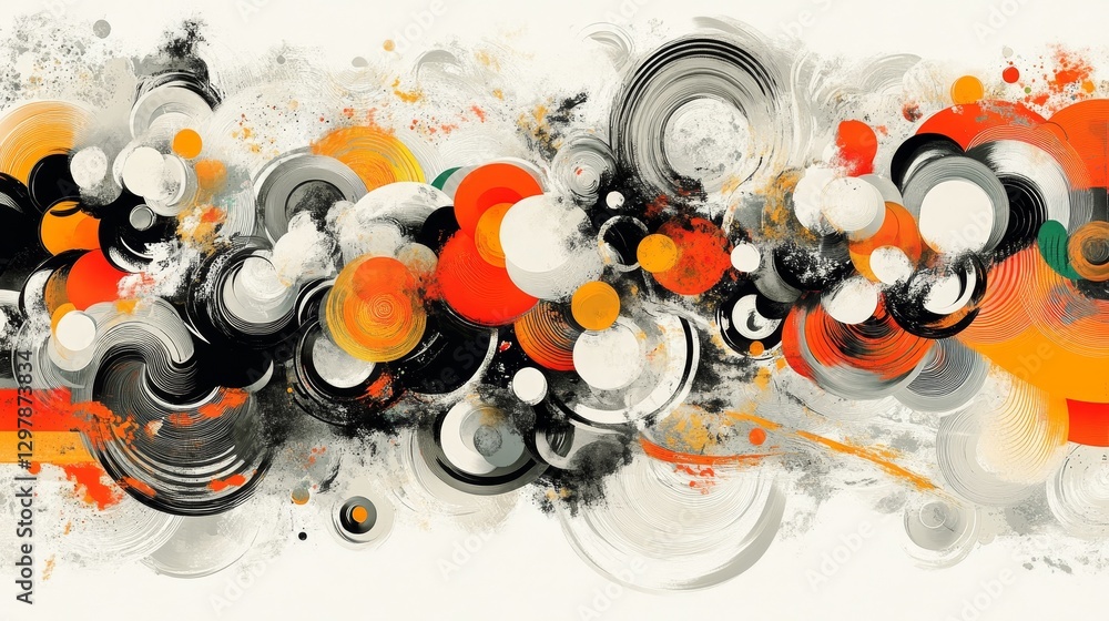 Aufkleber dynamic abstract watercolor background with vibrant colors and artistic texture evokes creativity an