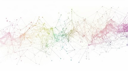 Aesthetic Intricate Waves: Connecting Abstract Dots with Gradient Lines for Business Big Data and Social Network Tech