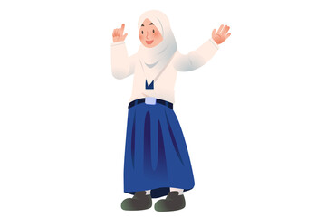 Student Presenting Activity on school | character Student | Students Activity on Class | Studying Activity Illustration