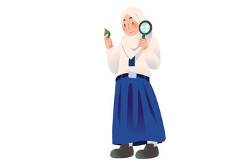 Student Presenting Activity on school | character Student | Students Activity on Class | Studying Activity Illustration