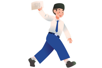 Student Presenting Activity on school | character Student | Students Activity on Class | Studying Activity Illustration