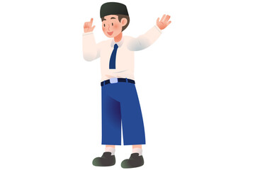 Student Presenting Activity on school | character Student | Students Activity on Class | Studying Activity Illustration