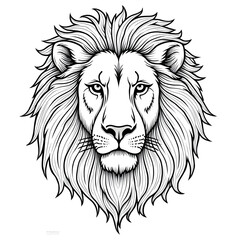 lion head vector