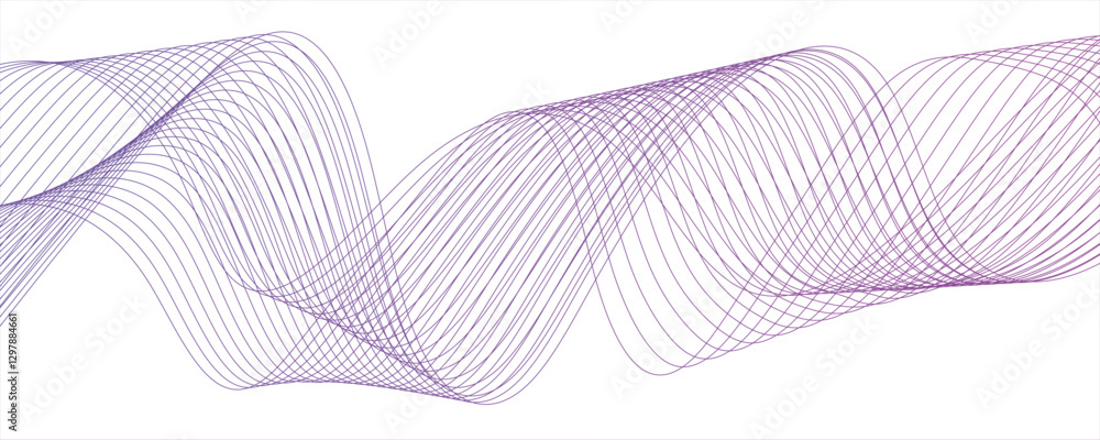 Poster abstract violet blend curve flow vector stripe digital minimal flowing diagonal creative wavy line d