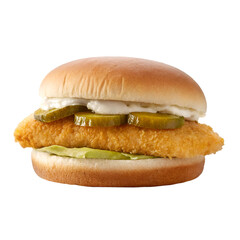 transparent background Crispy Fish Sandwich: Recipe & Review