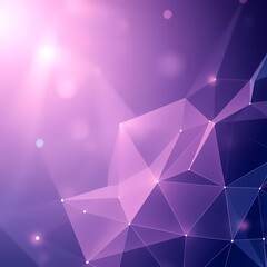 abstract background with triangles Lavender-purple low-poly network with glowing node connections on dark field — Red low-poly lavanda y púrpura con nodos luminosos sobre campo oscuro