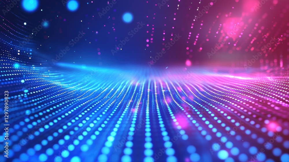 Aufkleber abstract background featuring a vibrant blue and pink color palette with circles and soft gradients 