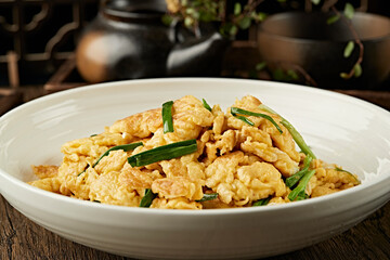 Stir-fried chives and eggs