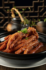 Pot-cooked Chicken Feet Stewed in Thick Soup