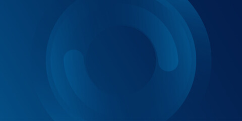 Abstract blue banner background. Glowing geometric shapes graphic design. Round elements. Futuristic circle shapes. Suit for presentation, cover, brochure, website, flyer, business, poster, booklet
