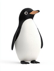 Obraz premium Cute animated penguin character digital art fun environment playful concept studio setting