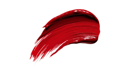 brush of red lipstick isolated,png