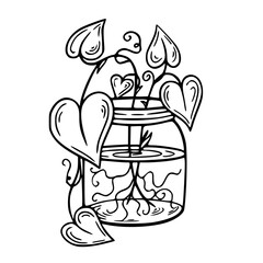 love plants vector illustration