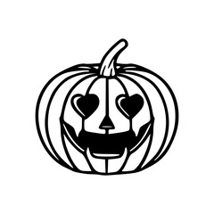 cute Halloween pumpkin vector illustration