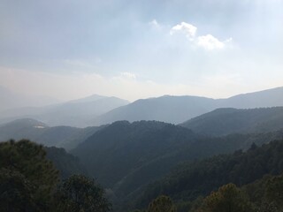 Obraz premium mountain landscape with clouds