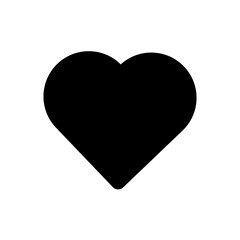 Heart icon monocrome 