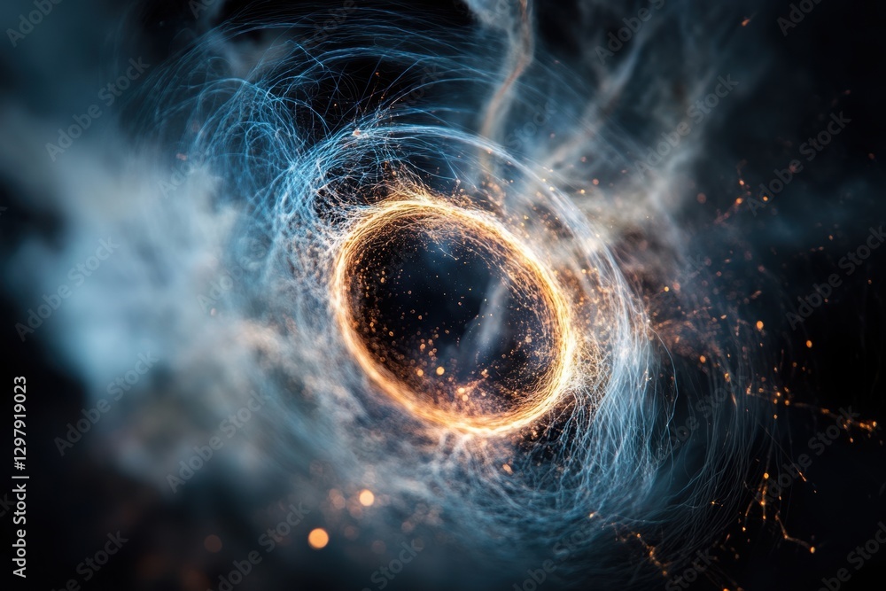 Poster the collapse of the earth's magnetic field due to a cosmic explosion, leading to the shutdown of tec