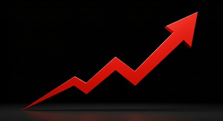 success achievement goal business prosperity progress direction target arrow red graph