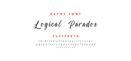 Stylish painted by a brush uppercase vector letter.