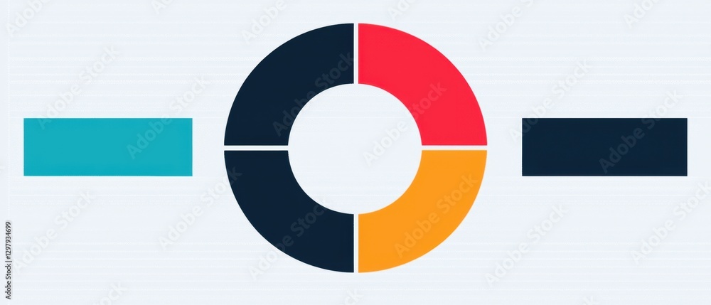 Poster data analysis infographics concept. circular infographic illustrating data analysis and visualizatio