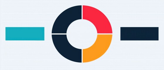 Fototapeta premium Data Analysis Infographics concept. Circular Infographic Illustrating Data Analysis and Visualization Concepts
