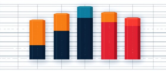 Obraz premium Data Analysis Infographics concept. Detailed Statistical Analysis Infographic with Colorful Charts and Graphs for Business Decision Making