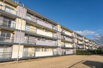 昭和中期から残る中層フラット団地