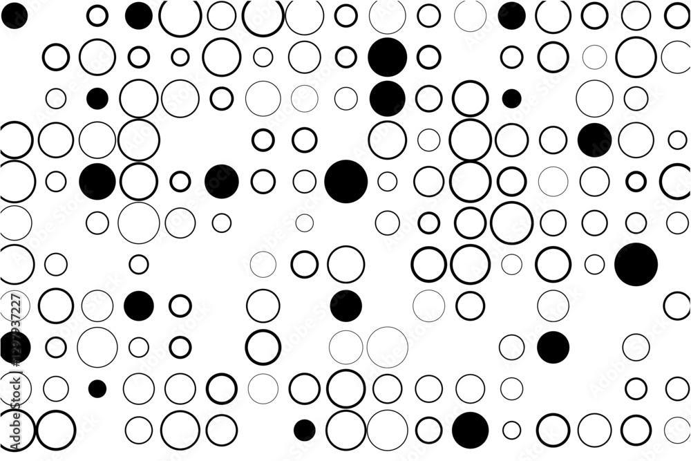 Aufkleber abstract grid with random gaps and black fills