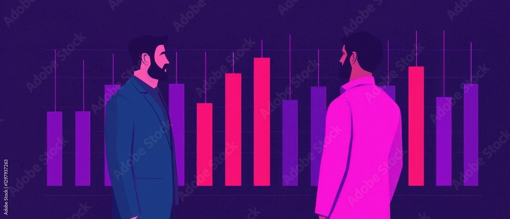 Aufkleber data analysis infographics concept. vibrant infographic for anomaly detection in data analysis
