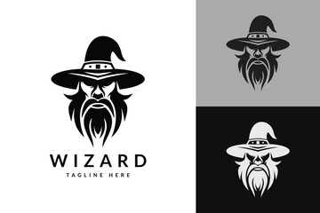 wizard logo icon vector illustration