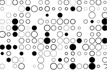 Abstract grid with random gaps and black fills