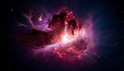 초신성 충격파와 성간 구름의 폭발