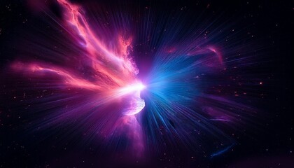 Fototapeta premium 초신성 충격파와 성간 구름의 폭발