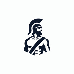Greek man logo