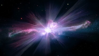 Fototapeta premium 초신성 충격파와 성간 구름의 폭발