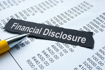 Documents labeled financial disclosure. Corporate accountability.