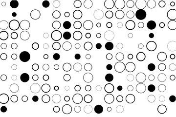 Abstract grid with random gaps and black fills