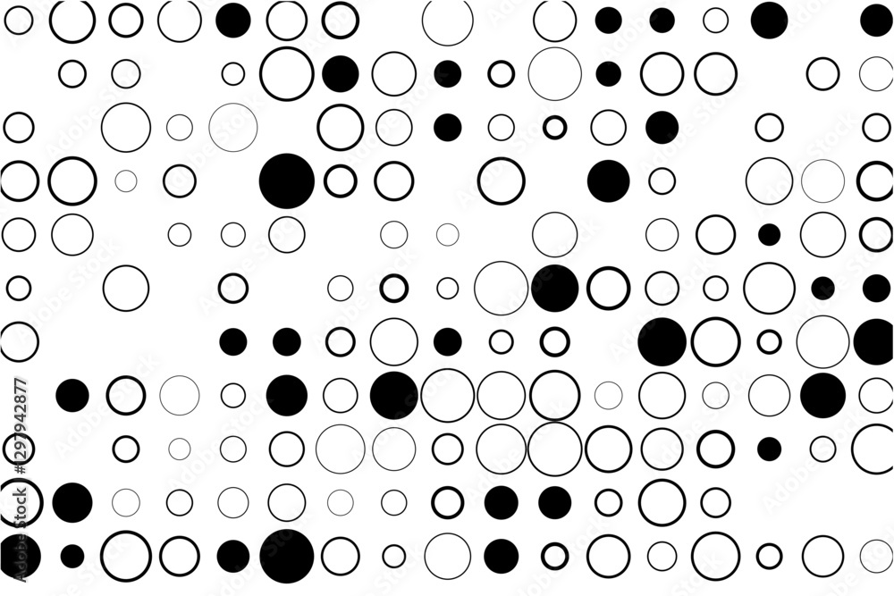 Fototapete abstract grid with random gaps and black fills
