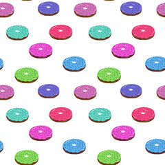 Donnut seamless pattern