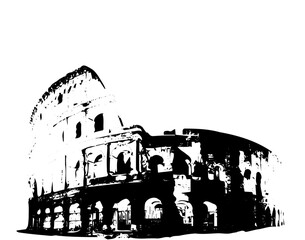 Colosseum Sketch Drawing
