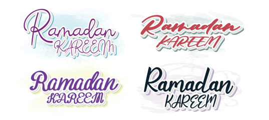 Set to Ramadan blessing month ramadan tshirt design template vector file. Ramadan Kareem tshirt design