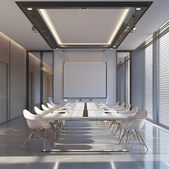 Modern and loft meeting room interior with furniture