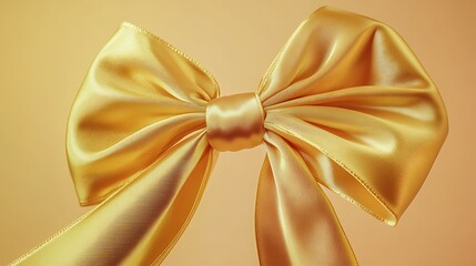 Elegant gold bow with tails wallpapers