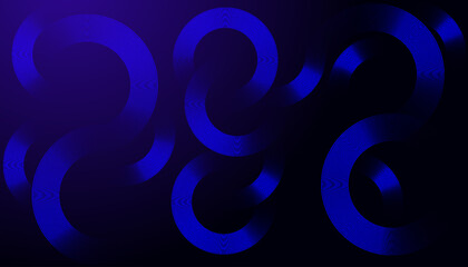 Interconnected Circular Abstract Design with Futuristic Teal and Gradient Patterns: A Modern, Stylish, and Aesthetic Concept for Corporate Innovation, Business Technology, Digital Marketing, and Pro