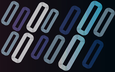 Interconnected Circular Abstract Design with Futuristic Teal and Gradient Patterns: A Modern, Stylish, and Aesthetic Concept for Corporate Innovation, Business Technology, Digital Marketing, and Pro