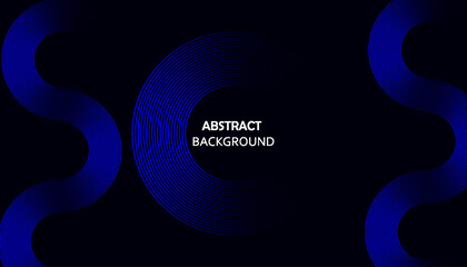 Interconnected Circular Abstract Design with Futuristic Teal and Gradient Patterns: A Modern, Stylish, and Aesthetic Concept for Corporate Innovation, Business Technology, Digital Marketing, and Pro