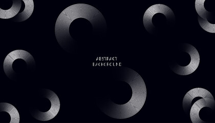 Interconnected Circular Abstract Design with Futuristic Teal and Gradient Patterns: A Modern, Stylish, and Aesthetic Concept for Corporate Innovation, Business Technology, Digital Marketing, and Pro