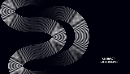 Interconnected Circular Abstract Design with Futuristic Teal and Gradient Patterns: A Modern, Stylish, and Aesthetic Concept for Corporate Innovation, Business Technology, Digital Marketing, and Pro